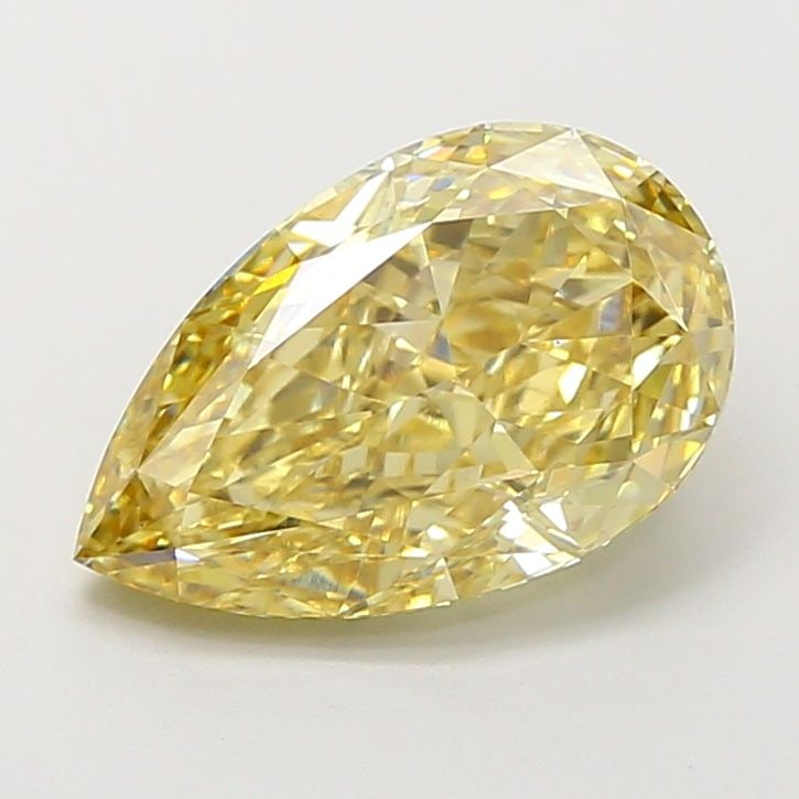 Loose Diamond - PEAR 4.03ct Fancy Vivid Yellow VS1: Loose Diamond - PEAR 4.03ct Fancy Vivid Yellow VS1 Source: This is a real non-mined Diamond that has been grown in a lab Shape: PEAR Carats: 4.03 Color: Fancy Vivid Yellow Certification: NONE Video: