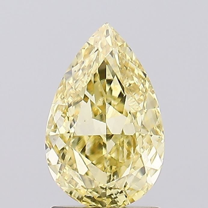 Loose Diamond - PEAR 1.51ct Fancy Intense Yellow VS1: Loose Diamond - PEAR 1.51ct Fancy Intense Yellow VS1 Source: This is a real non-mined Diamond that has been grown in a lab Shape: PEAR Carats: 1.51 Color: Fancy Intense Yellow Certification: IGI Video