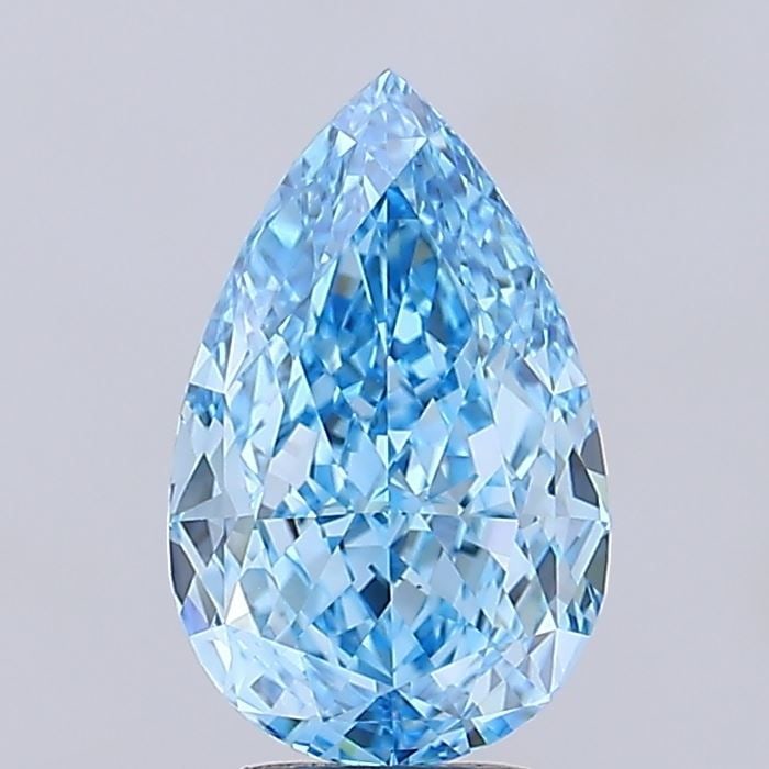 Loose Diamond - PEAR 3.75ct Fancy Vivid Blue VVS2: Loose Diamond - PEAR 3.75ct Fancy Vivid Blue VVS2 Source: This is a real non-mined Diamond that has been grown in a lab Shape: PEAR Carats: 3.75 Color: Fancy Vivid Blue Certification: IGI Video:
