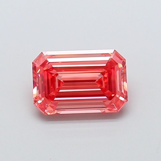 Loose Diamond - EMERALD 2.02ct Fancy Vivid Pink VS1: Loose Diamond - EMERALD 2.02ct Fancy Vivid Pink VS1 Source: This is a real non-mined Diamond that has been grown in a lab Shape: EMERALD Carats: 2.02 Color: Fancy Vivid Pink Certification: IGI Video:
