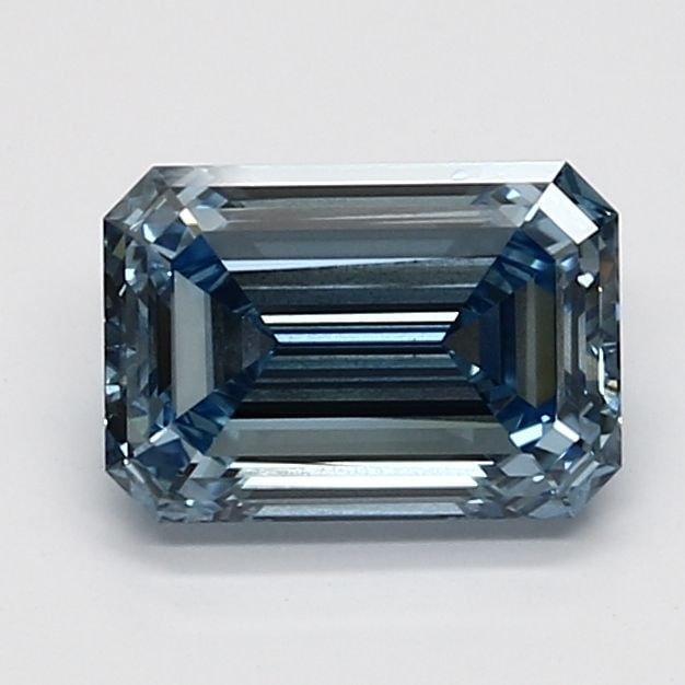 Loose Diamond - EMERALD 1.76ct Fancy Intense Blue SI1: Loose Diamond - EMERALD 1.76ct Fancy Intense Blue SI1 Source: This is a real non-mined Diamond that has been grown in a lab Shape: EMERALD Carats: 1.76 Color: Fancy Intense Blue Certification: IGI Vid