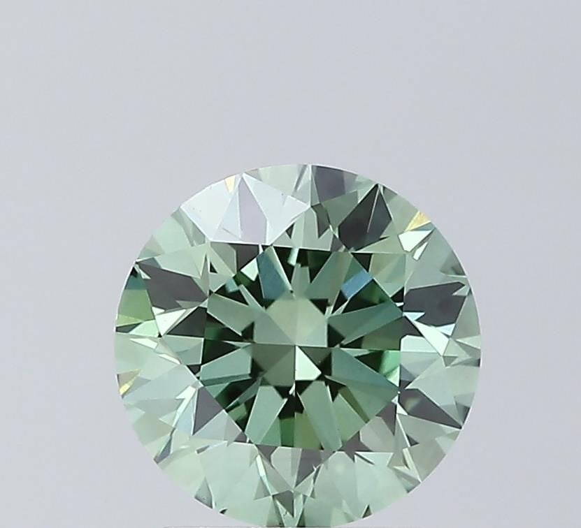 Loose Diamond - ROUND 2.02ct Fancy Vivid Green VS1: Loose Diamond - ROUND 2.02ct Fancy Vivid Green VS1 Source: This is a real non-mined Diamond that has been grown in a lab Shape: ROUND Carats: 2.02 Color: Fancy Vivid Green Certification: IGI Video: