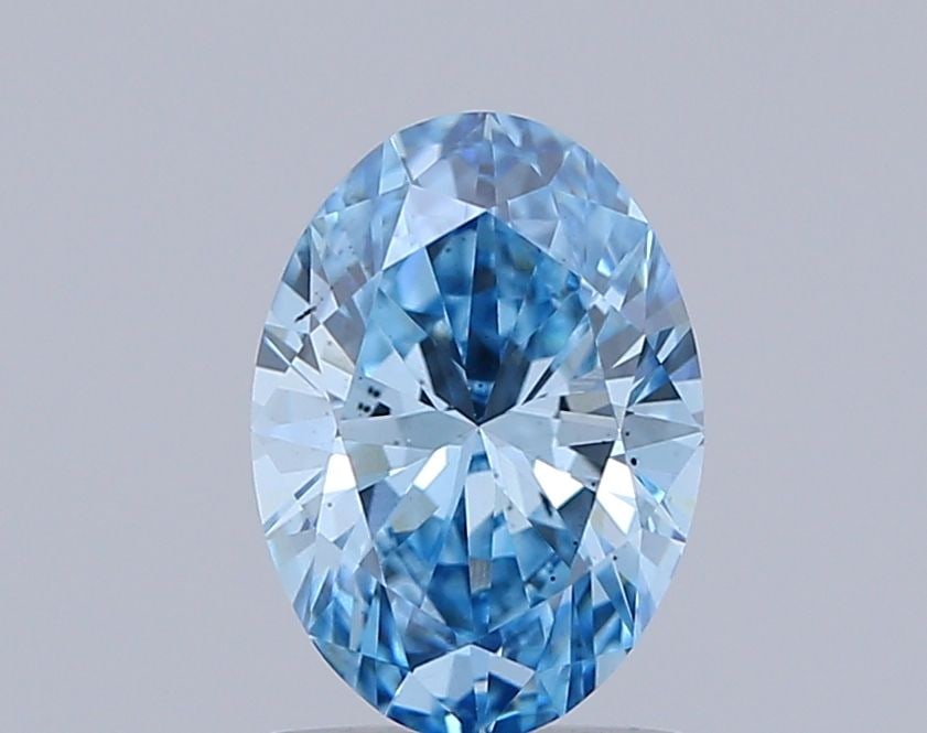 Loose Diamond - OVAL 1.06ct Fancy Vivid Blue VS1: Loose Diamond - OVAL 1.06ct Fancy Vivid Blue VS1 Source: This is a real non-mined Diamond that has been grown in a lab Shape: OVAL Carats: 1.06 Color: Fancy Vivid Blue Certification: NONE Video: