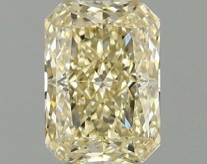 Loose Diamond - RADIANT 1.1ct Fancy Yellow VS1: Loose Diamond - RADIANT 1.1ct Fancy Yellow VS1 Source: This is a real non-mined Diamond that has been grown in a lab Shape: RADIANT Carats: 1.1 Color: Fancy Yellow Certification: IGI Video: