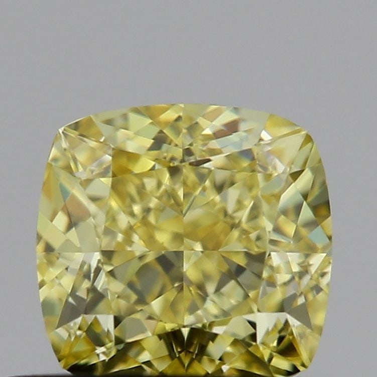 Loose Diamond - CUSHION MODIFIED 0.63ct Fancy Yellow VVS2: Loose Diamond - CUSHION MODIFIED 0.63ct Fancy Yellow VVS2 Source: This is a real non-mined Diamond that has been grown in a lab Shape: CUSHION MODIFIED Carats: 0.63 Color: Fancy Yellow Certification: 