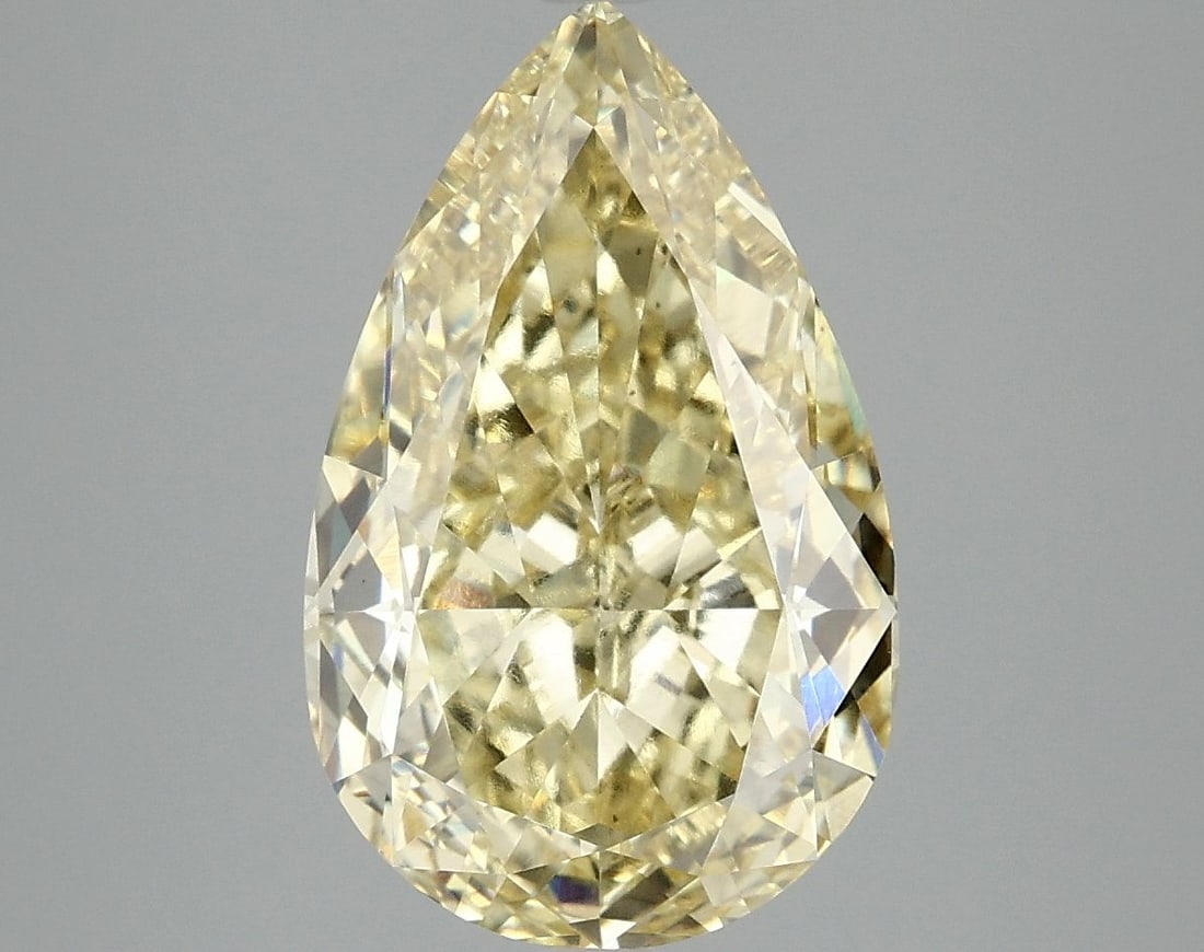 Loose Diamond - PEAR 5.09ct Fancy Intense Yellow VS1: Loose Diamond - PEAR 5.09ct Fancy Intense Yellow VS1 Source: This is a real non-mined Diamond that has been grown in a lab Shape: PEAR Carats: 5.09 Color: Fancy Intense Yellow Certification: IGI Video