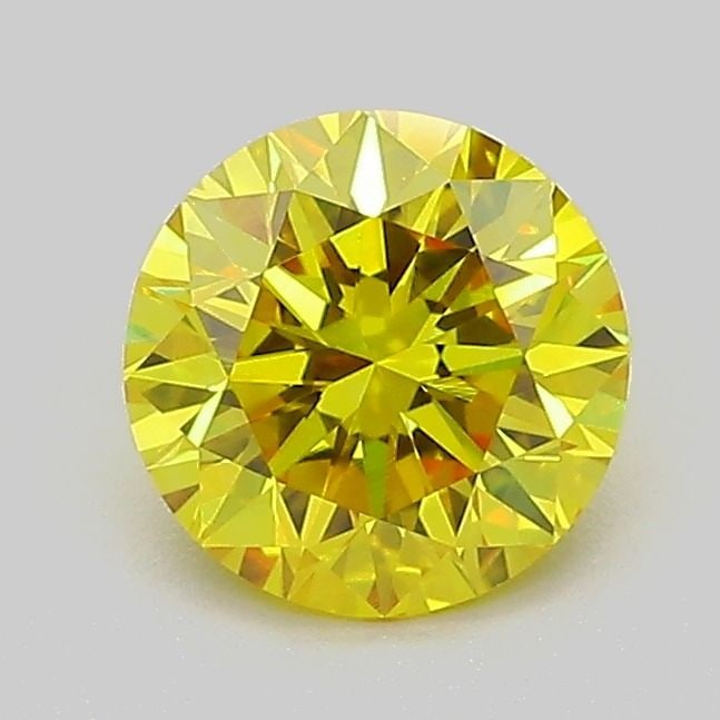 Loose Diamond - ROUND 1.04ct Fancy Vivid Yellow VVS2: Loose Diamond - ROUND 1.04ct Fancy Vivid Yellow VVS2 Source: This is a real non-mined Diamond that has been grown in a lab Shape: ROUND Carats: 1.04 Color: Fancy Vivid Yellow Certification: IGI Video: