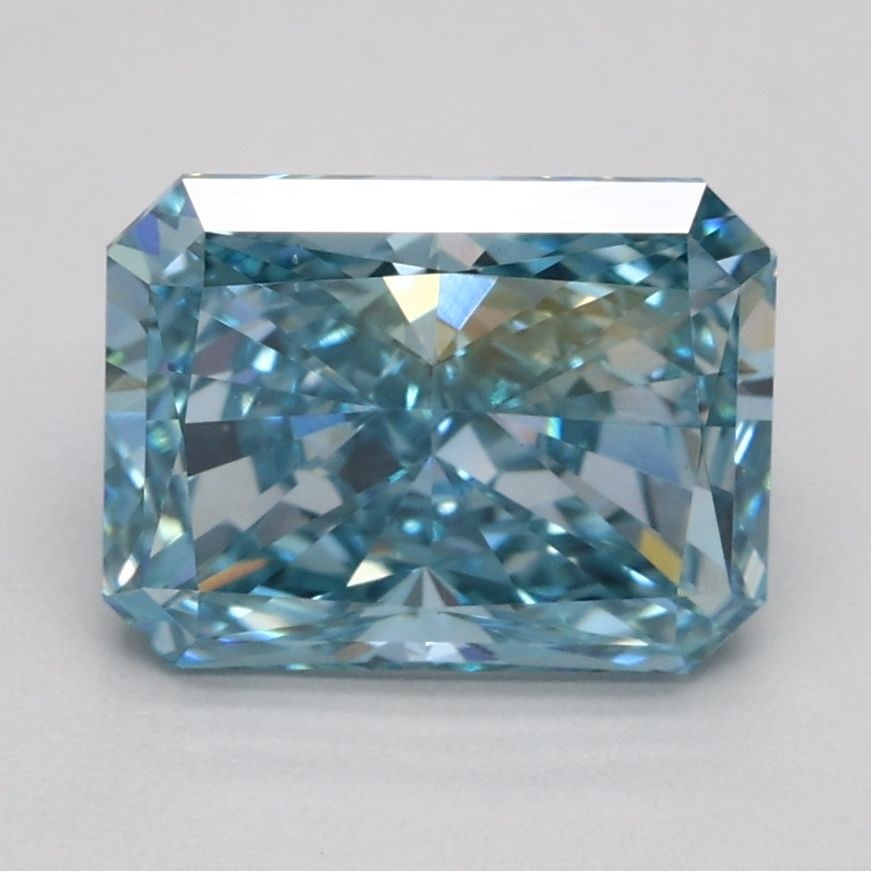 Loose Diamond - RADIANT 1.73ct Fancy Vivid Blue VS1: Loose Diamond - RADIANT 1.73ct Fancy Vivid Blue VS1 Source: This is a real non-mined Diamond that has been grown in a lab Shape: RADIANT Carats: 1.73 Color: Fancy Vivid Blue Certification: IGI Video: