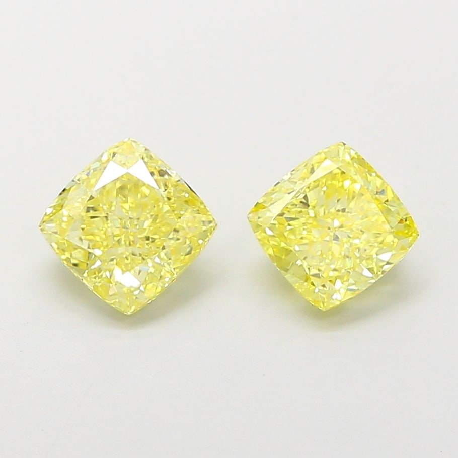 Loose Diamond - CUSHION MODIFIED 1.25ct Fancy Intense Yellow VVS2: Loose Diamond - CUSHION MODIFIED 1.25ct Fancy Intense Yellow VVS2 Source: This is a real non-mined Diamond that has been grown in a lab Shape: CUSHION MODIFIED Carats: 1.25 Color: Fancy Intense Yellow