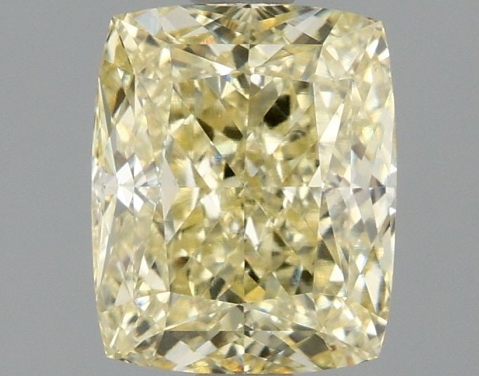 Loose Diamond - CUSHION MODIFIED 2.01ct Fancy Intense Yellow VS1: Loose Diamond - CUSHION MODIFIED 2.01ct Fancy Intense Yellow VS1 Source: This is a real non-mined Diamond that has been grown in a lab Shape: CUSHION MODIFIED Carats: 2.01 Color: Fancy Intense Yellow 