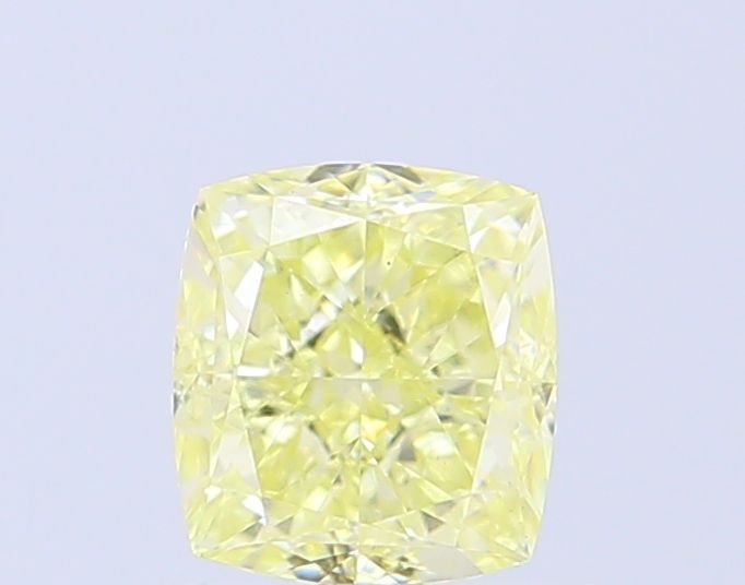 Loose Diamond - CUSHION MODIFIED 1.01ct Fancy Light Yellow VS1: Loose Diamond - CUSHION MODIFIED 1.01ct Fancy Light Yellow VS1 Source: This is a real non-mined Diamond that has been grown in a lab Shape: CUSHION MODIFIED Carats: 1.01 Color: Fancy Light Yellow Cert
