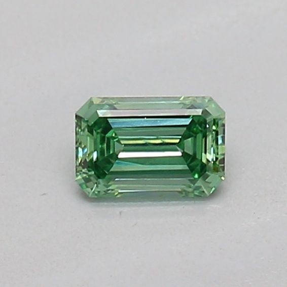 Loose Diamond - EMERALD 0.15ct Fancy Vivid Green VVS2: Loose Diamond - EMERALD 0.15ct Fancy Vivid Green VVS2 Source: This is a real non-mined Diamond that has been grown in a lab Shape: EMERALD Carats: 0.15 Color: Fancy Vivid Green Certification: IGI The 