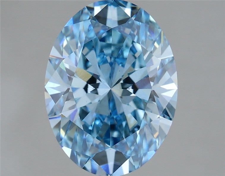 Loose Diamond - OVAL 3.11ct Fancy Vivid Blue VS2: Loose Diamond - OVAL 3.11ct Fancy Vivid Blue VS2 Source: This is a real non-mined Diamond that has been grown in a lab Shape: OVAL Carats: 3.11 Color: Fancy Vivid Blue Certification: IGI Video: