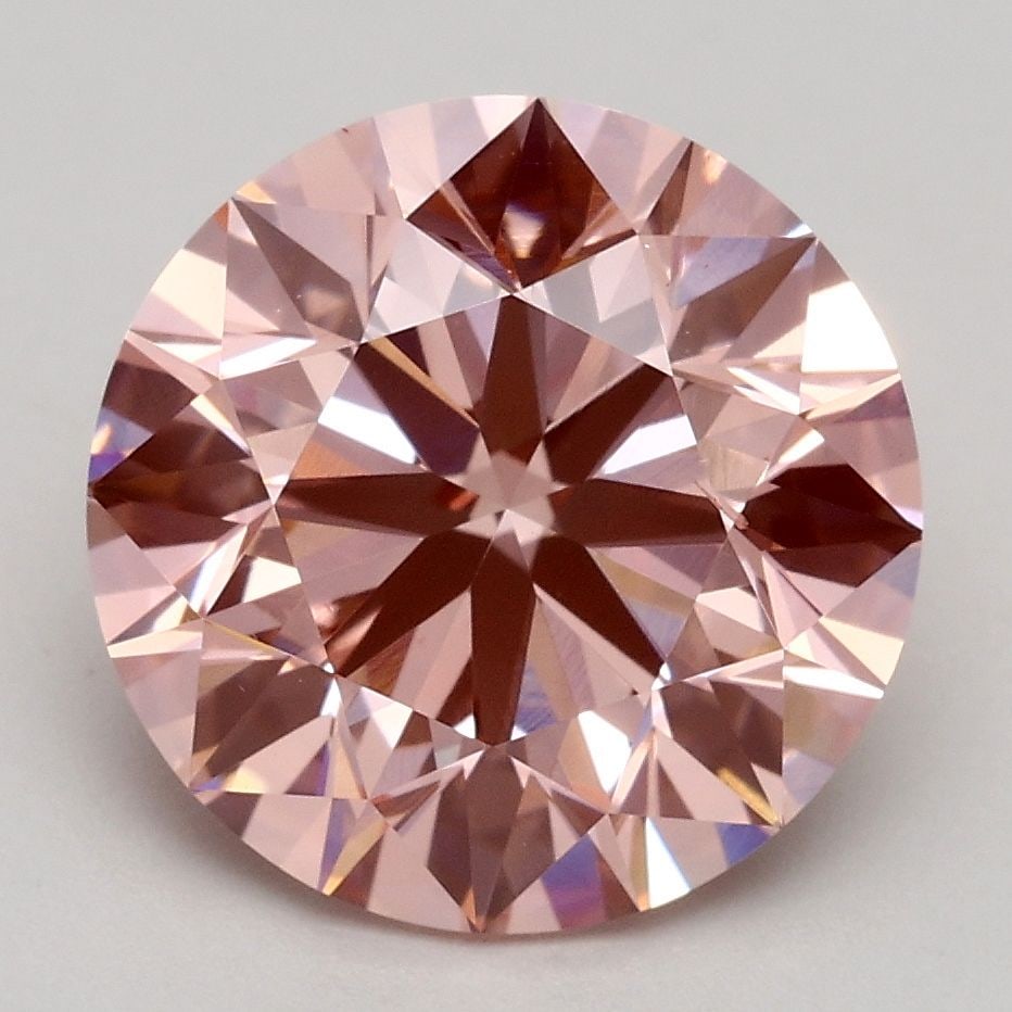 Ideal Loose Diamond - ROUND 3.02ct Fancy Intense Pink VS2: Ideal Loose Diamond - ROUND 3.02ct Fancy Intense Pink VS2 Source: This is a real non-mined Diamond that has been grown in a lab Shape: ROUND Carats: 3.02 Color: Fancy Intense Pink Certification: IGI V