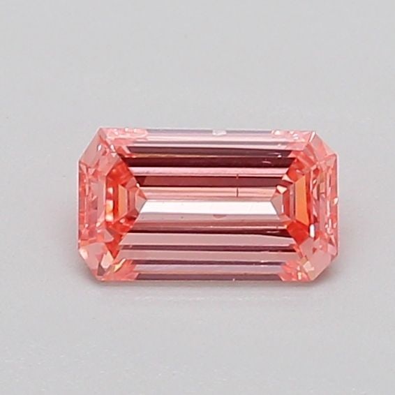 Loose Diamond - EMERALD 0.44ct Fancy Intense Pink SI1: Loose Diamond - EMERALD 0.44ct Fancy Intense Pink SI1 Source: This is a real non-mined Diamond that has been grown in a lab Shape: EMERALD Carats: 0.44 Color: Fancy Intense Pink Certification: IGI Vid