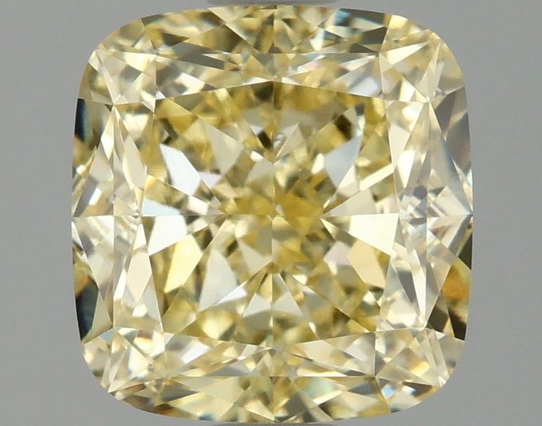 Loose Diamond - CUSHION MODIFIED 2.05ct Fancy Intense Yellow VVS2: Loose Diamond - CUSHION MODIFIED 2.05ct Fancy Intense Yellow VVS2 Source: This is a real non-mined Diamond that has been grown in a lab Shape: CUSHION MODIFIED Carats: 2.05 Color: Fancy Intense Yellow