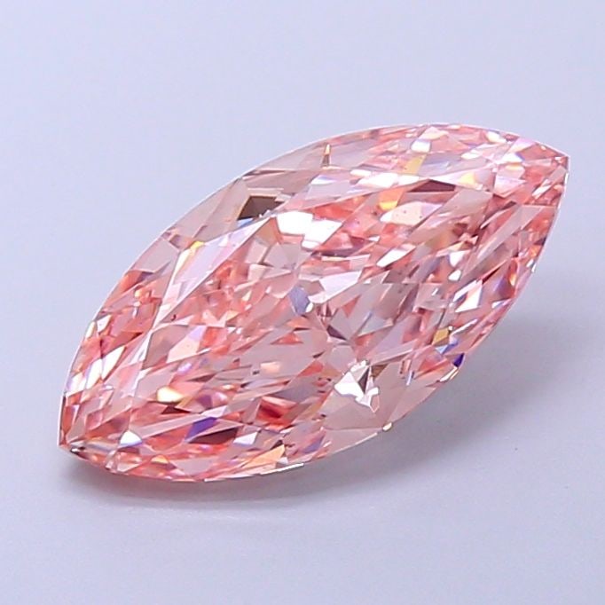 Loose Diamond - MARQUISE 3.51ct Fancy Vivid Pink VS1: Loose Diamond - MARQUISE 3.51ct Fancy Vivid Pink VS1 Source: This is a real non-mined Diamond that has been grown in a lab Shape: MARQUISE Carats: 3.51 Color: Fancy Vivid Pink Certification: IGI Video