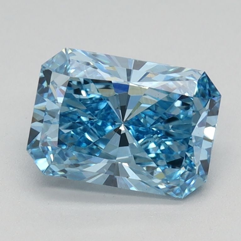 Loose Diamond - RADIANT 1.05ct Fancy Vivid Blue VS2: Loose Diamond - RADIANT 1.05ct Fancy Vivid Blue VS2 Source: This is a real non-mined Diamond that has been grown in a lab Shape: RADIANT Carats: 1.05 Color: Fancy Vivid Blue Certification: IGI Video: