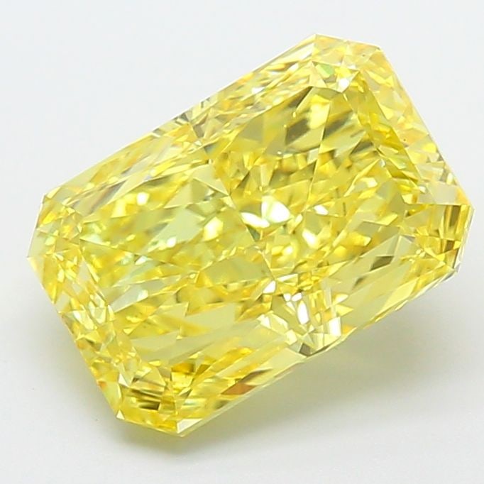 Loose Diamond - RADIANT 5.03ct Fancy Vivid Yellow VVS2: Loose Diamond - RADIANT 5.03ct Fancy Vivid Yellow VVS2 Source: This is a real non-mined Diamond that has been grown in a lab Shape: RADIANT Carats: 5.03 Color: Fancy Vivid Yellow Certification: IGI Vi