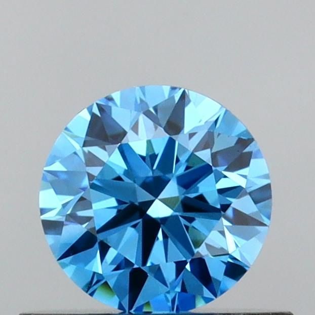 Ideal Loose Diamond - ROUND 0.48ct Fancy Vivid Blue VVS2: Ideal Loose Diamond - ROUND 0.48ct Fancy Vivid Blue VVS2 Source: This is a real non-mined Diamond that has been grown in a lab Shape: ROUND Carats: 0.48 Color: Fancy Vivid Blue Certification: IGI Vide