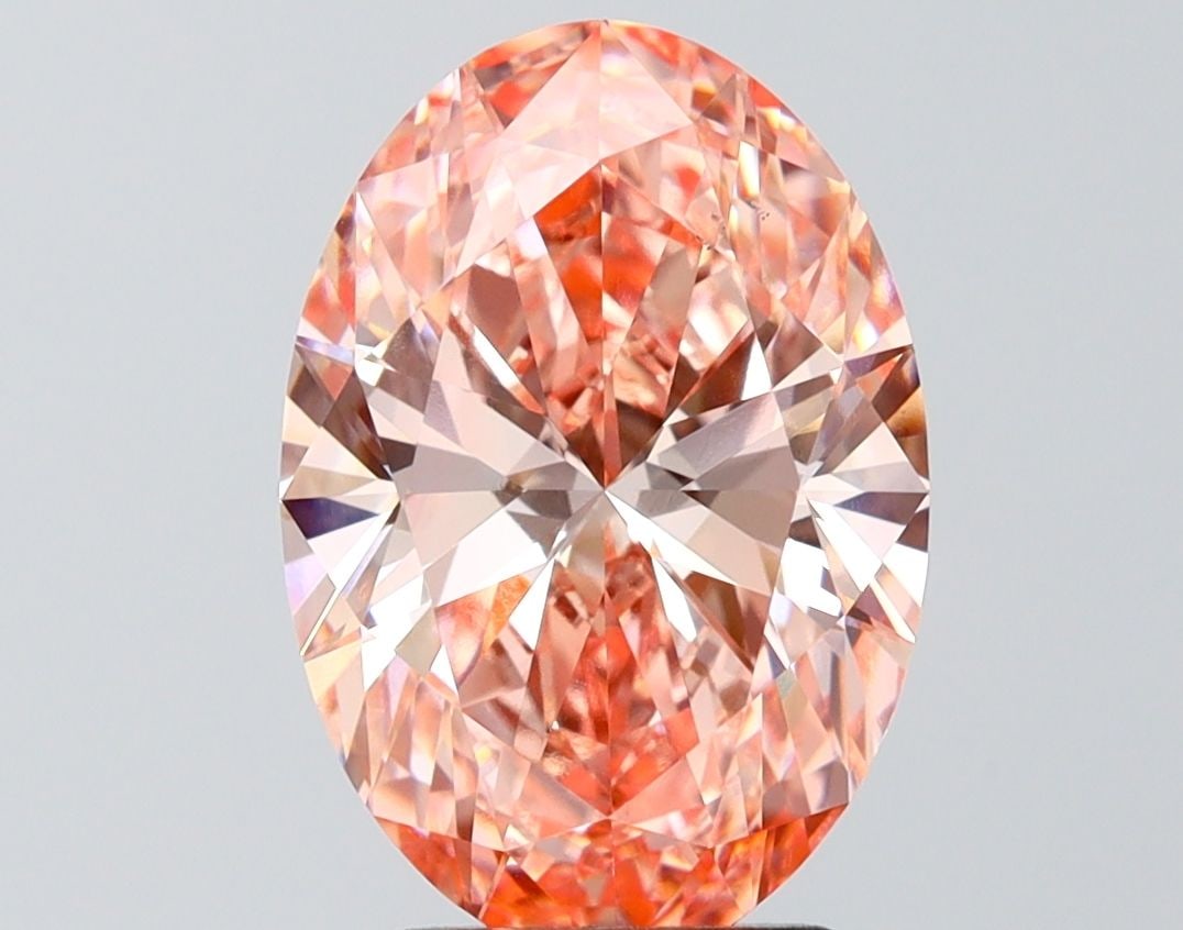 Loose Diamond - OVAL 3.53ct Fancy Vivid Pink VS1: Loose Diamond - OVAL 3.53ct Fancy Vivid Pink VS1 Source: This is a real non-mined Diamond that has been grown in a lab Shape: OVAL Carats: 3.53 Color: Fancy Vivid Pink Certification: IGI Video:
