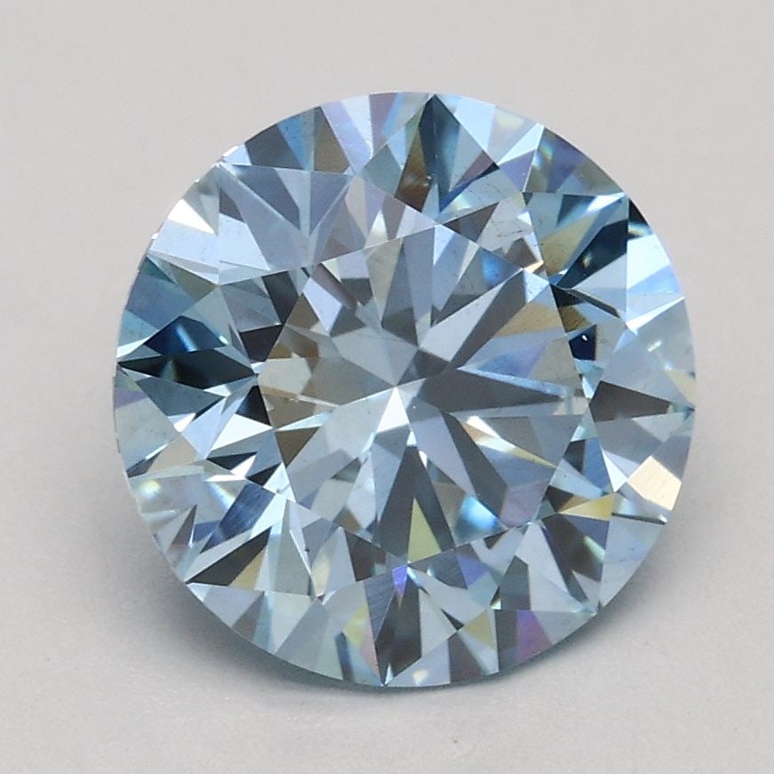 Ideal Loose Diamond - ROUND 1.93ct Fancy Blue SI2: Ideal Loose Diamond - ROUND 1.93ct Fancy Blue SI2 Source: This is a real non-mined Diamond that has been grown in a lab Shape: ROUND Carats: 1.93 Color: Fancy Blue Certification: IGI Video: