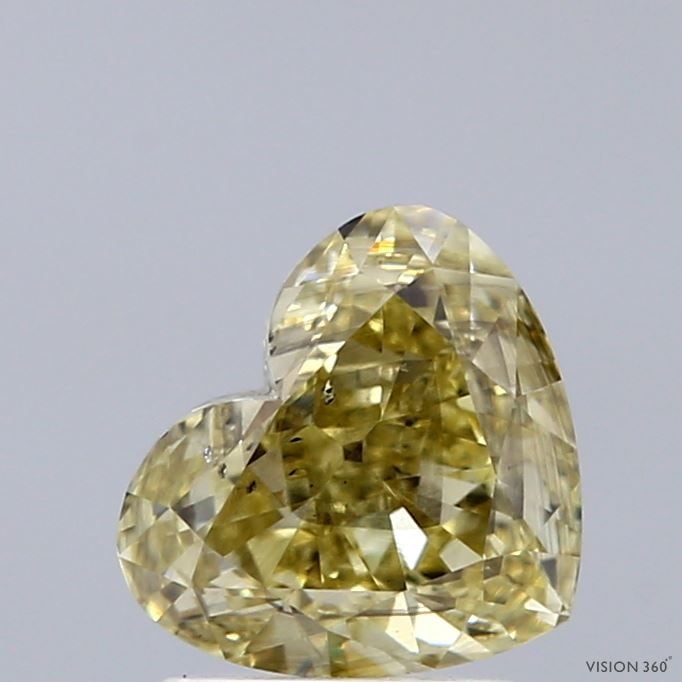 Loose Diamond - HEART 1.55ct Fancy Yellow SI2: Loose Diamond - HEART 1.55ct Fancy Yellow SI2 Source: This is a real non-mined Diamond that has been grown in a lab Shape: HEART Carats: 1.55 Color: Fancy Yellow Certification: IGI The Diamond Depot G