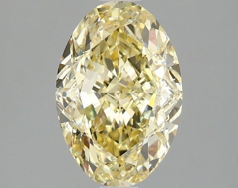 Loose Diamond - OVAL 1.91ct Fancy Intense Yellow VS1: Loose Diamond - OVAL 1.91ct Fancy Intense Yellow VS1 Source: This is a real non-mined Diamond that has been grown in a lab Shape: OVAL Carats: 1.91 Color: Fancy Intense Yellow Certification: IGI Video