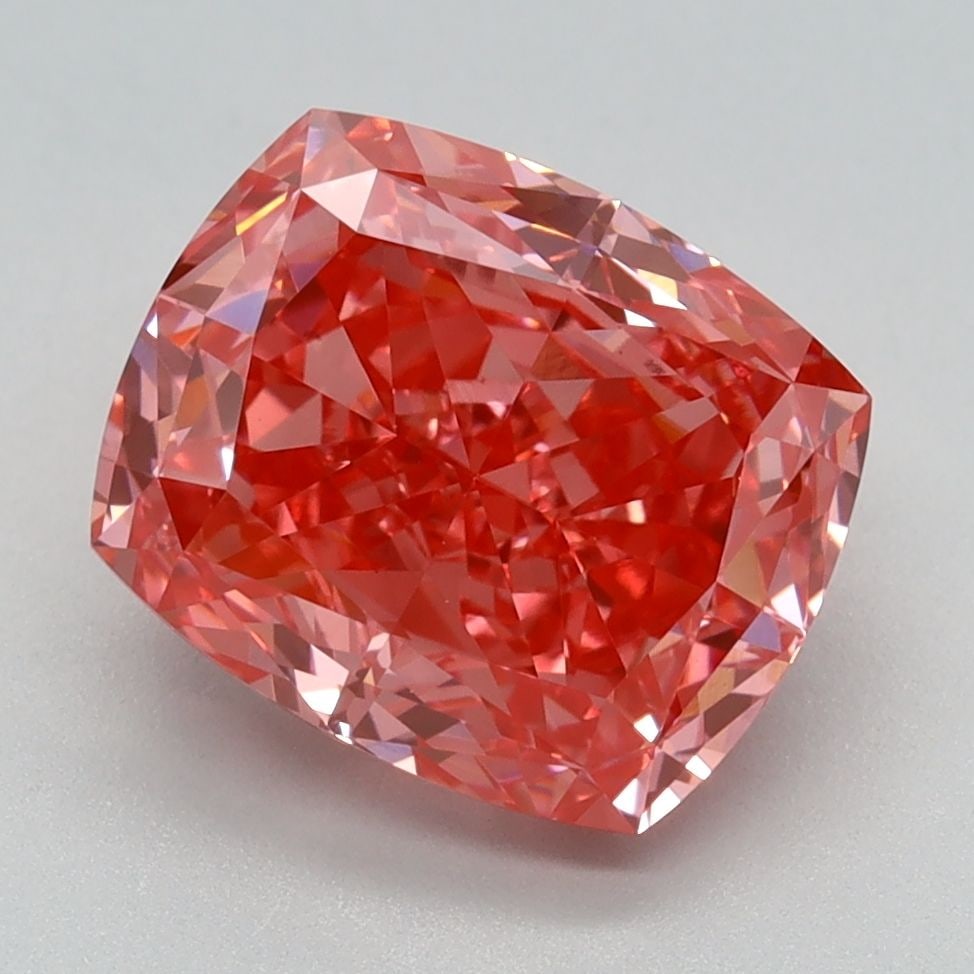 Loose Diamond - CUSHION MODIFIED 3.03ct Fancy Vivid Pink VS1: Loose Diamond - CUSHION MODIFIED 3.03ct Fancy Vivid Pink VS1 Source: This is a real non-mined Diamond that has been grown in a lab Shape: CUSHION MODIFIED Carats: 3.03 Color: Fancy Vivid Pink Certific