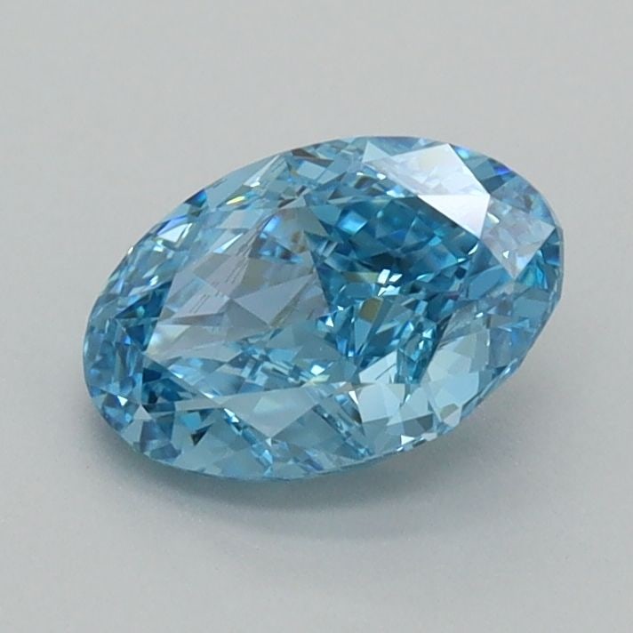 Loose Diamond - OVAL 1.03ct Fancy Vivid Blue VS2: Loose Diamond - OVAL 1.03ct Fancy Vivid Blue VS2 Source: This is a real non-mined Diamond that has been grown in a lab Shape: OVAL Carats: 1.03 Color: Fancy Vivid Blue Certification: IGI Video: