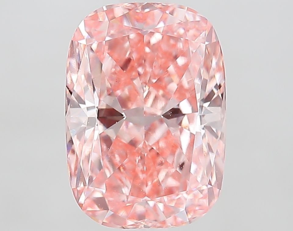Loose Diamond - CUSHION MODIFIED 2.56ct Fancy Vivid Pink VVS2: Loose Diamond - CUSHION MODIFIED 2.56ct Fancy Vivid Pink VVS2 Source: This is a real non-mined Diamond that has been grown in a lab Shape: CUSHION MODIFIED Carats: 2.56 Color: Fancy Vivid Pink Certifi