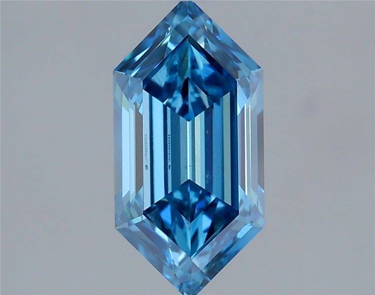 Loose Diamond - HEXAGONAL 1.54ct Fancy Vivid Blue VVS2: Loose Diamond - HEXAGONAL 1.54ct Fancy Vivid Blue VVS2 Source: This is a real non-mined Diamond that has been grown in a lab Shape: HEXAGONAL Carats: 1.54 Color: Fancy Vivid Blue Certification: IGI Vi
