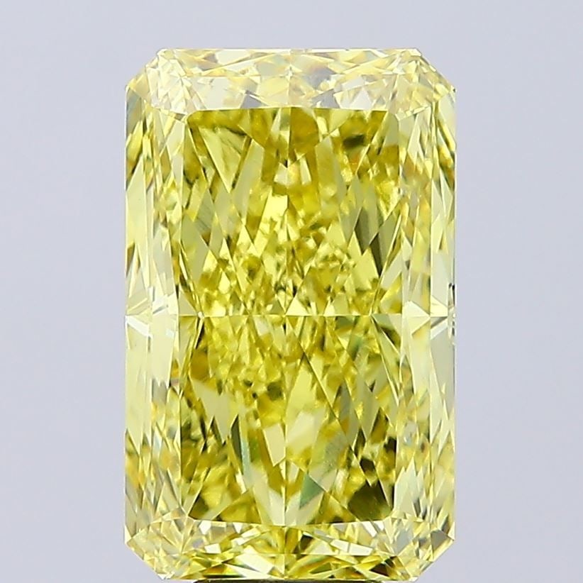 Loose Diamond - RADIANT 10.08ct Fancy Vivid Yellow VVS2: Loose Diamond - RADIANT 10.08ct Fancy Vivid Yellow VVS2 Source: This is a real non-mined Diamond that has been grown in a lab Shape: RADIANT Carats: 10.08 Color: Fancy Vivid Yellow Certification: IGI 