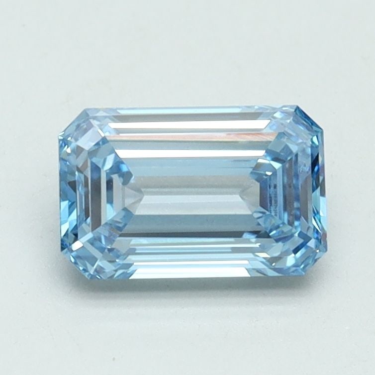 Loose Diamond - EMERALD 1.0ct Fancy Intense Blue VVS2: Loose Diamond - EMERALD 1.0ct Fancy Intense Blue VVS2 Source: This is a real non-mined Diamond that has been grown in a lab Shape: EMERALD Carats: 1.0 Color: Fancy Intense Blue Certification: IGI Vide