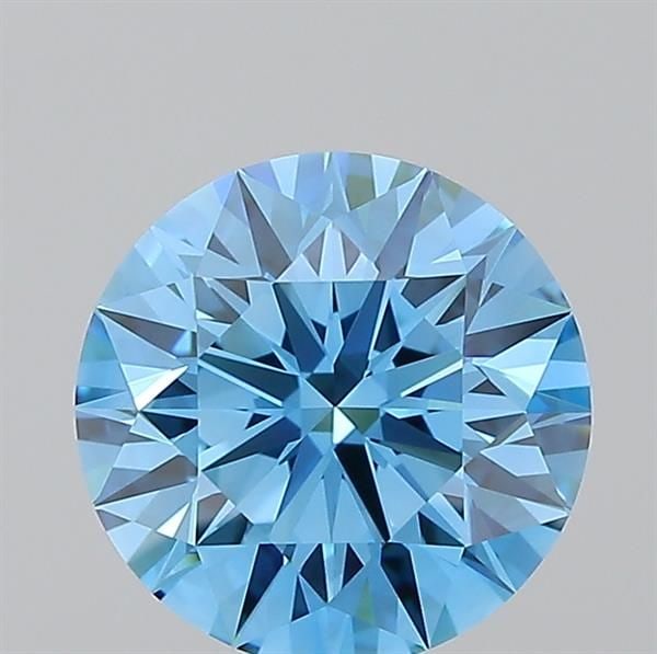 Ideal Loose Diamond - ROUND 3.03ct Fancy Vivid Blue VVS2: Ideal Loose Diamond - ROUND 3.03ct Fancy Vivid Blue VVS2 Source: This is a real non-mined Diamond that has been grown in a lab Shape: ROUND Carats: 3.03 Color: Fancy Vivid Blue Certification: IGI Vide