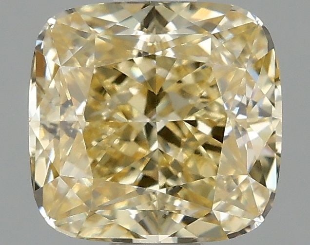 Loose Diamond - CUSHION MODIFIED 1.03ct Fancy Yellow VVS2: Loose Diamond - CUSHION MODIFIED 1.03ct Fancy Yellow VVS2 Source: This is a real non-mined Diamond that has been grown in a lab Shape: CUSHION MODIFIED Carats: 1.03 Color: Fancy Yellow Certification: 