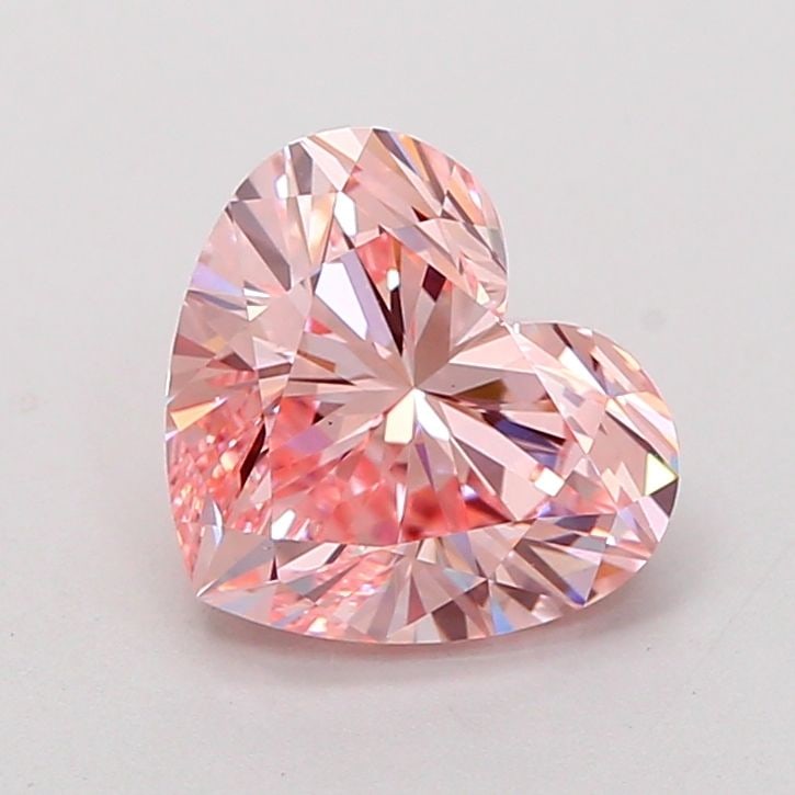 Loose Diamond - HEART 2.06ct Fancy Vivid Pink VS1: Loose Diamond - HEART 2.06ct Fancy Vivid Pink VS1 Source: This is a real non-mined Diamond that has been grown in a lab Shape: HEART Carats: 2.06 Color: Fancy Vivid Pink Certification: IGI Video: