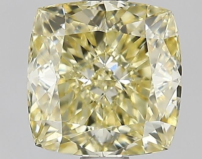 Loose Diamond - CUSHION MODIFIED 1.51ct Fancy Intense Yellow VS1: Loose Diamond - CUSHION MODIFIED 1.51ct Fancy Intense Yellow VS1 Source: This is a real non-mined Diamond that has been grown in a lab Shape: CUSHION MODIFIED Carats: 1.51 Color: Fancy Intense Yellow 
