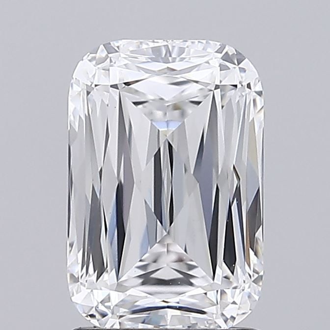 Loose Diamond - CUSHION BRILLIANT 1.68ct D VVS2: Loose Diamond - CUSHION BRILLIANT 1.68ct D VVS2 Source: This is a real non-mined Diamond that has been grown in a lab Shape: CUSHION BRILLIANT Carats: 1.68 Color: D Clarity: VVS2 Certification: GIA Vi