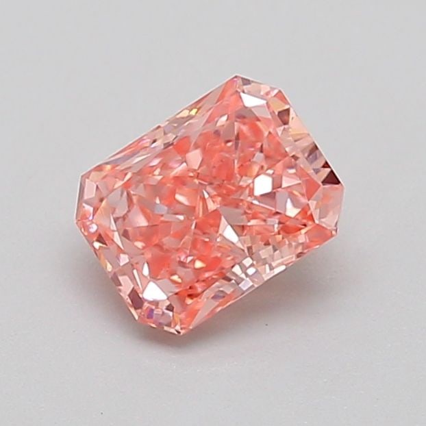 Loose Diamond - RADIANT 0.77ct Fancy Vivid Pink VS1: Loose Diamond - RADIANT 0.77ct Fancy Vivid Pink VS1 Source: This is a real non-mined Diamond that has been grown in a lab Shape: RADIANT Carats: 0.77 Color: Fancy Vivid Pink Certification: IGI Video: