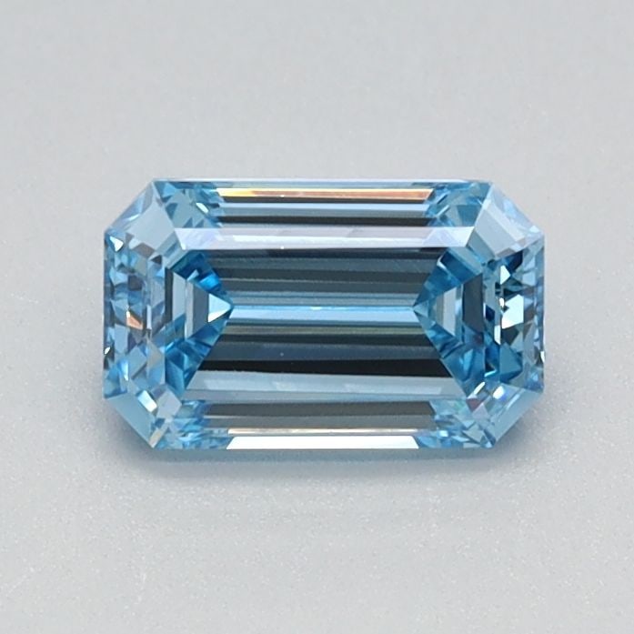 Loose Diamond - EMERALD 0.6ct Fancy Intense Blue VS1: Loose Diamond - EMERALD 0.6ct Fancy Intense Blue VS1 Source: This is a real non-mined Diamond that has been grown in a lab Shape: EMERALD Carats: 0.6 Color: Fancy Intense Blue Certification: IGI Video