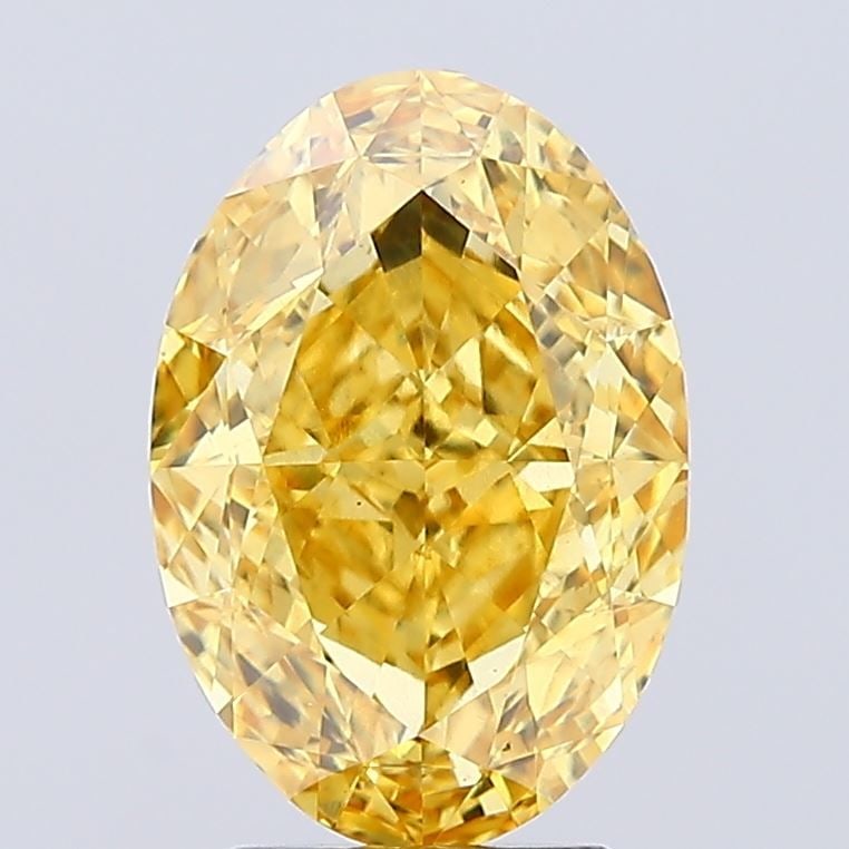 Loose Diamond - OVAL 3.52ct Fancy Vivid Yellow VS1: Loose Diamond - OVAL 3.52ct Fancy Vivid Yellow VS1 Source: This is a real non-mined Diamond that has been grown in a lab Shape: OVAL Carats: 3.52 Color: Fancy Vivid Yellow Certification: IGI Video: