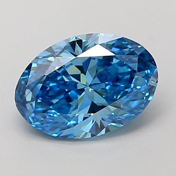 Loose Diamond - OVAL 0.96ct Fancy Vivid Blue SI1: Loose Diamond - OVAL 0.96ct Fancy Vivid Blue SI1 Source: This is a real non-mined Diamond that has been grown in a lab Shape: OVAL Carats: 0.96 Color: Fancy Vivid Blue Certification: IGI Video: