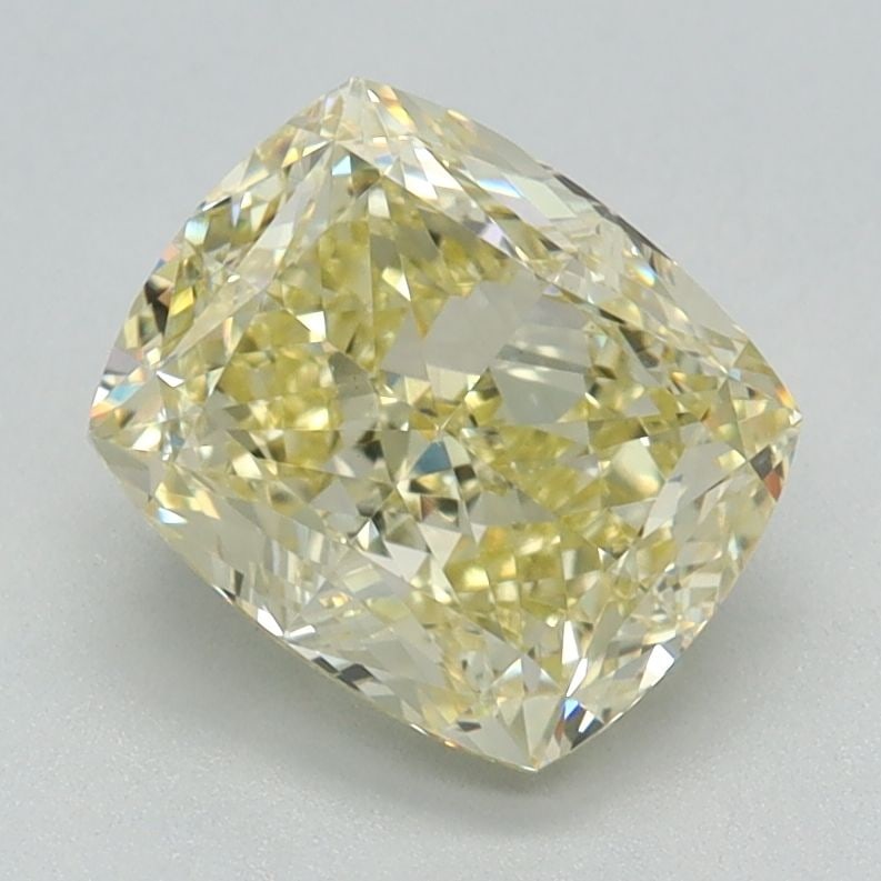 Loose Diamond - CUSHION MODIFIED 1.65ct Fancy Yellow VS1: Loose Diamond - CUSHION MODIFIED 1.65ct Fancy Yellow VS1 Source: This is a real non-mined Diamond that has been grown in a lab Shape: CUSHION MODIFIED Carats: 1.65 Color: Fancy Yellow Certification: I