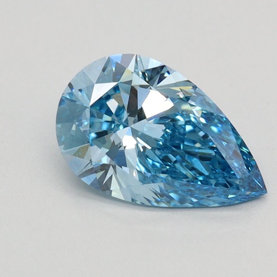 Loose Diamond - PEAR 1.07ct Fancy Vivid Blue VVS2: Loose Diamond - PEAR 1.07ct Fancy Vivid Blue VVS2 Source: This is a real non-mined Diamond that has been grown in a lab Shape: PEAR Carats: 1.07 Color: Fancy Vivid Blue Certification: IGI Video: