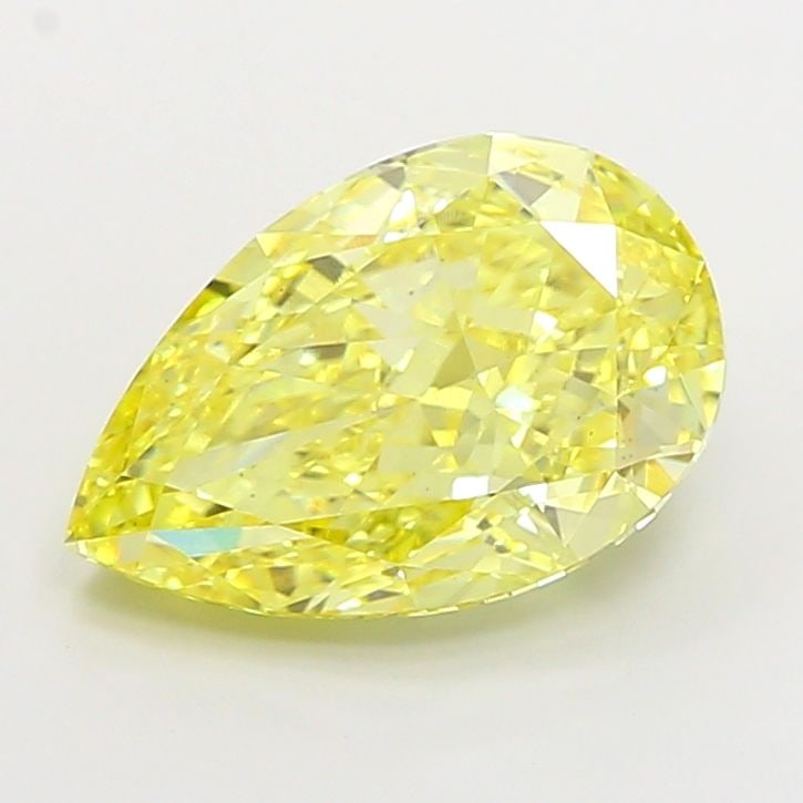 Loose Diamond - PEAR 5.06ct Fancy Intense Yellow VS2: Loose Diamond - PEAR 5.06ct Fancy Intense Yellow VS2 Source: This is a real non-mined Diamond that has been grown in a lab Shape: PEAR Carats: 5.06 Color: Fancy Intense Yellow Certification: IGI Video