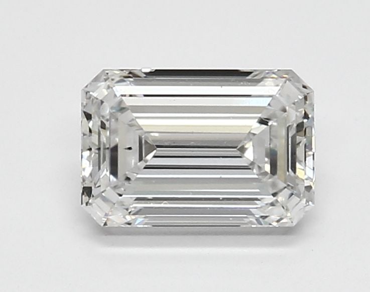 Loose Diamond - EMERALD 1.53ct E VS2: Loose Diamond - EMERALD 1.53ct E VS2 Source: This is a real non-mined Diamond that has been grown in a lab Shape: EMERALD Carats: 1.53 Color: E Clarity: VS2 Certification: IGI Video:
