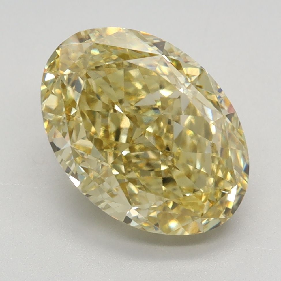 Loose Diamond - OVAL 3.35ct Fancy Intense Yellow VS1: Loose Diamond - OVAL 3.35ct Fancy Intense Yellow VS1 Source: This is a real non-mined Diamond that has been grown in a lab Shape: OVAL Carats: 3.35 Color: Fancy Intense Yellow Certification: IGI Video