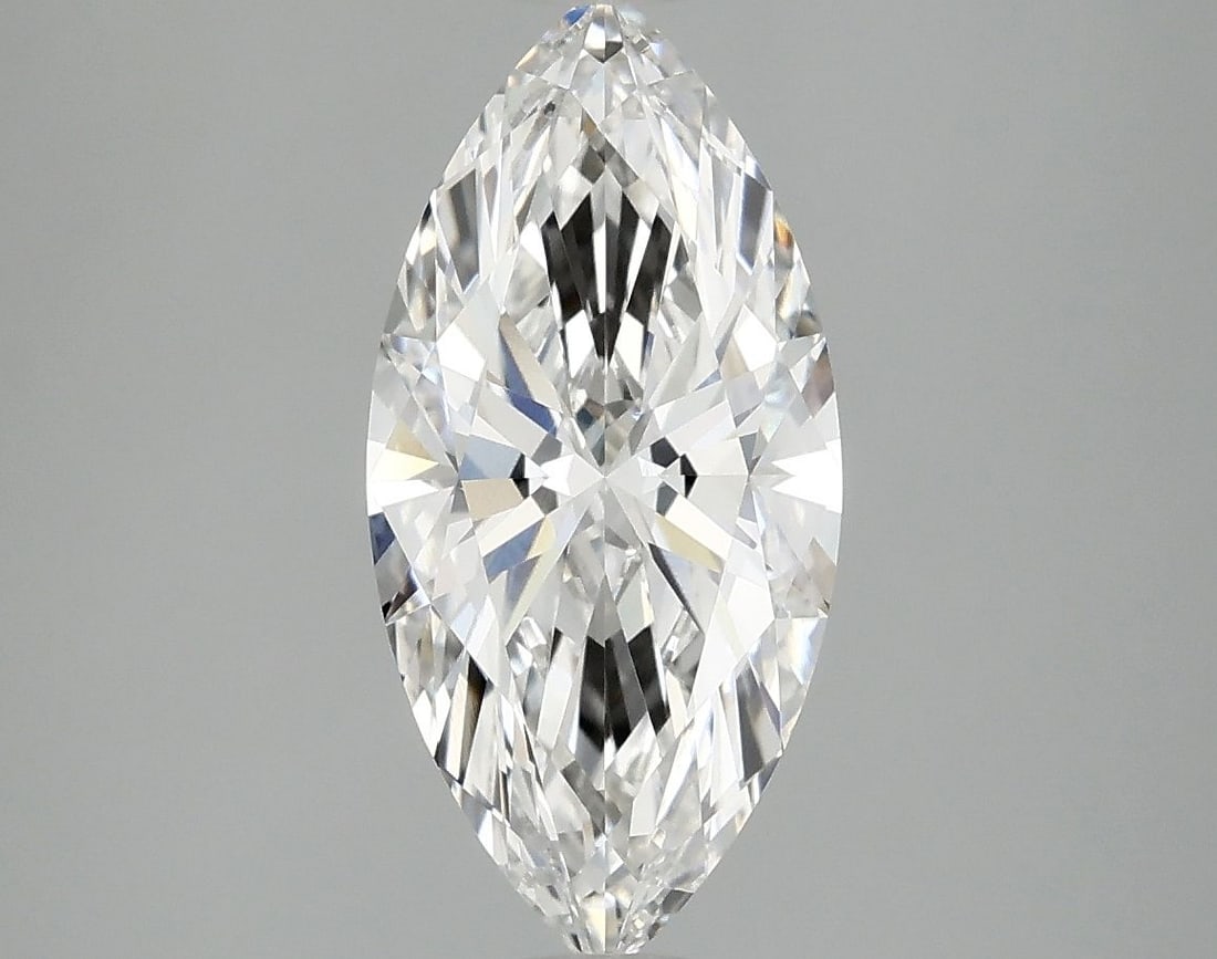 Loose Diamond - MARQUISE 2.1ct F VVS2: Loose Diamond - MARQUISE 2.1ct F VVS2 Source: This is a real non-mined Diamond that has been grown in a lab Shape: MARQUISE Carats: 2.1 Color: F Clarity: VVS2 Certification: IGI Video: Video Link The