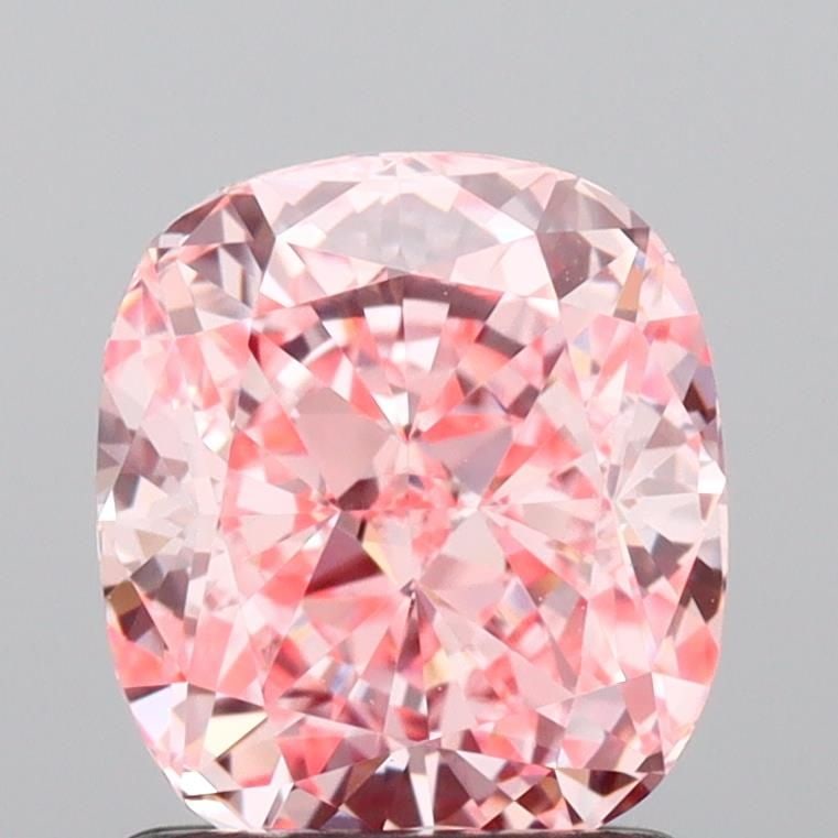 Loose Diamond - CUSHION MODIFIED 1.46ct Fancy Vivid Pink VVS2: Loose Diamond - CUSHION MODIFIED 1.46ct Fancy Vivid Pink VVS2 Source: This is a real non-mined Diamond that has been grown in a lab Shape: CUSHION MODIFIED Carats: 1.46 Color: Fancy Vivid Pink Certifi
